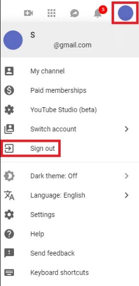 Sign out user google chrome