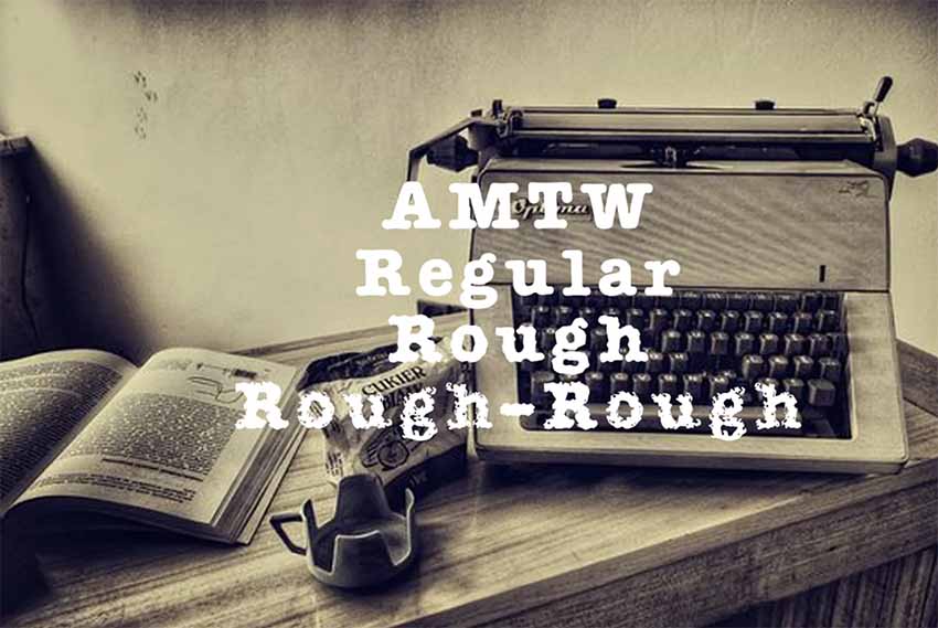AMTW American Typewriter Similar Font