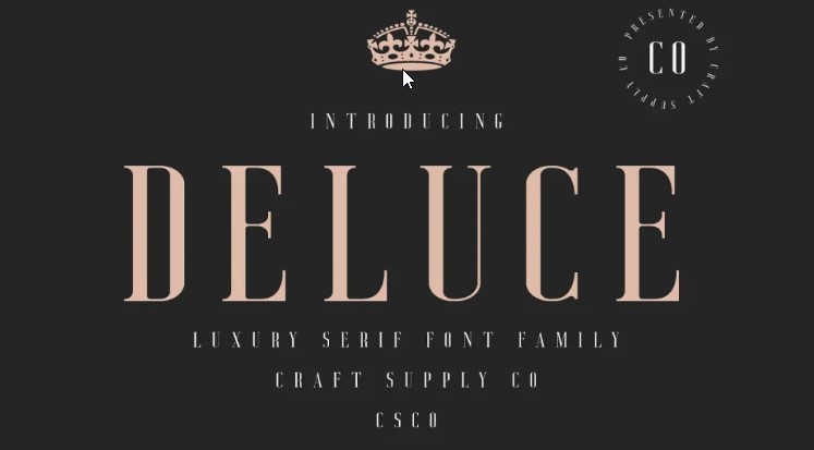 Deluce Luxury Serif Font