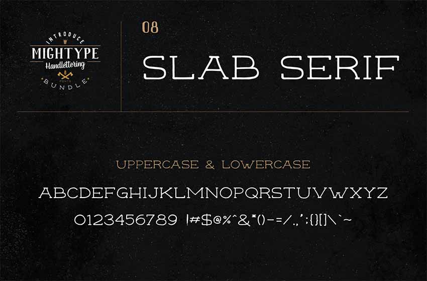 Mightype 08 Slab Serif