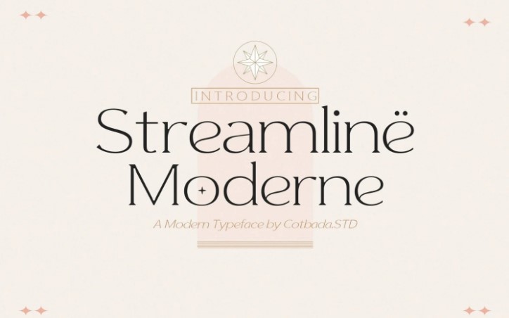 Streamline Moderne PPT Font