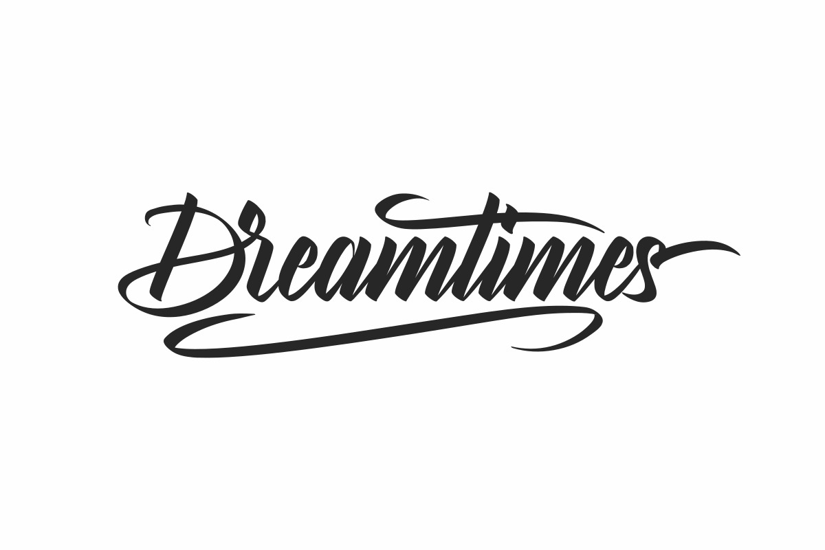 dreamtimes-calligraphy-font