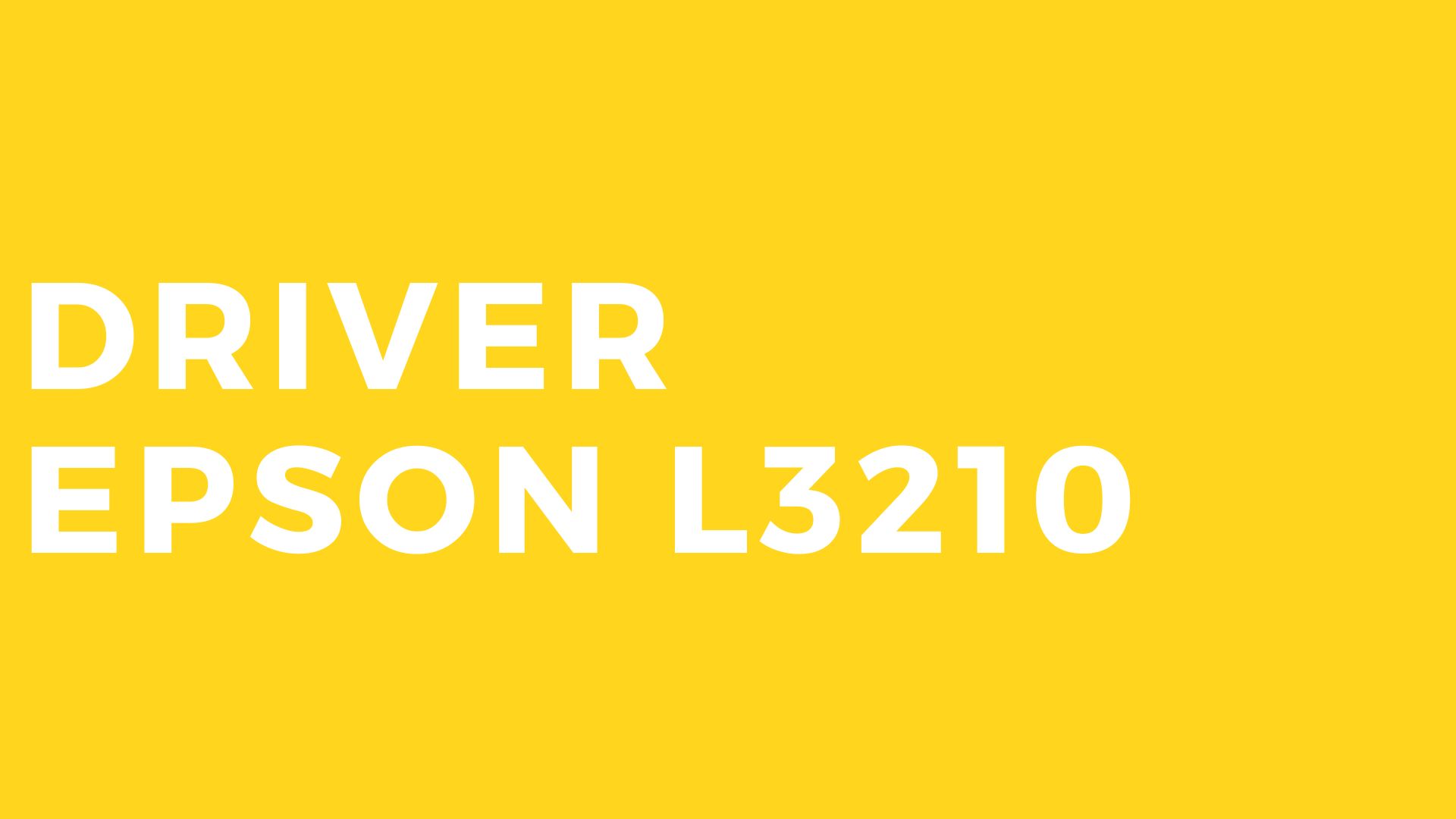 Download driver epson l3210