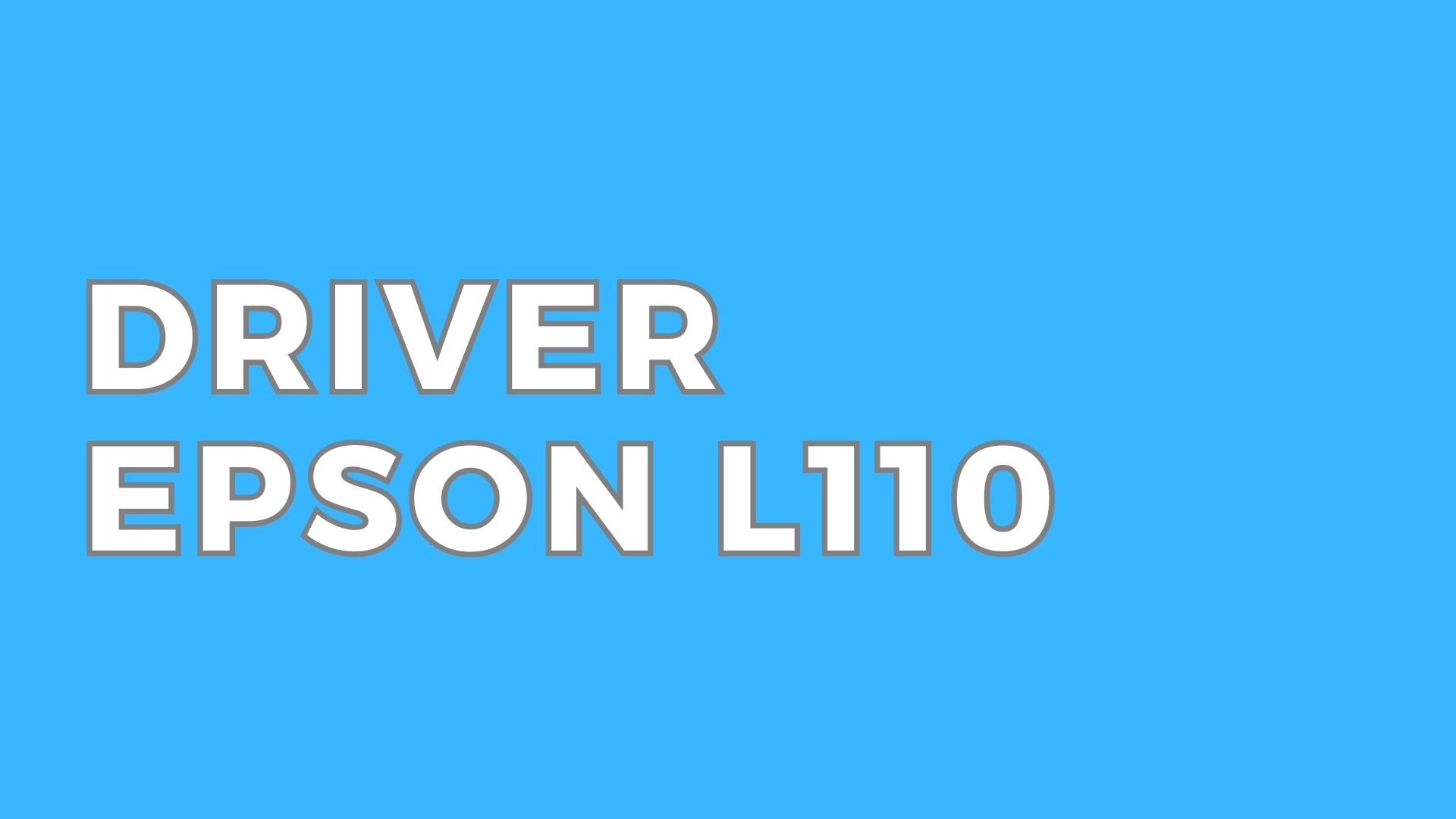 Driver Epson L110