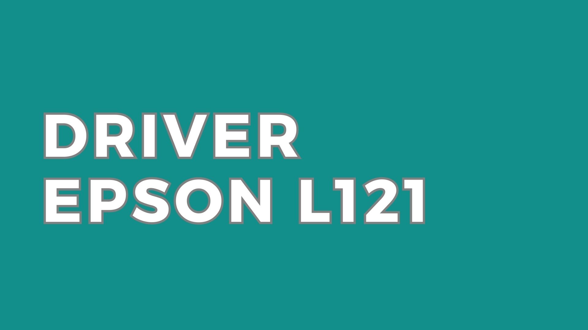 Driver Epson L121