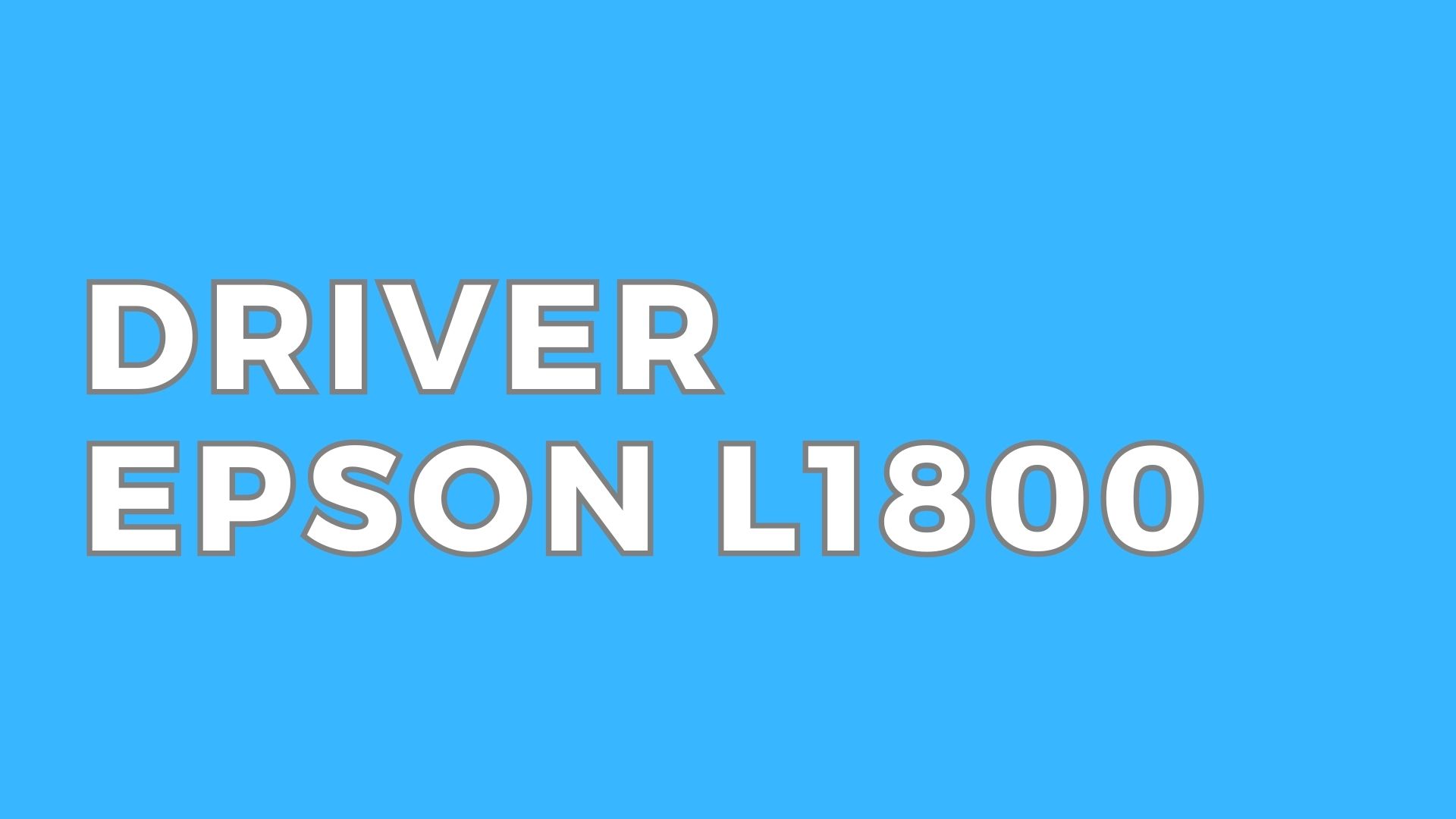 Driver Epson L1800