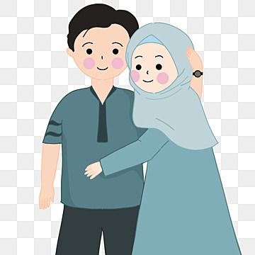 Gambar Kartun Muslimah Couple Romantis 6