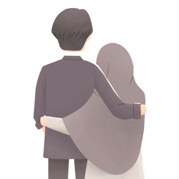 Gambar Kartun Muslimah Couple Romantis 7