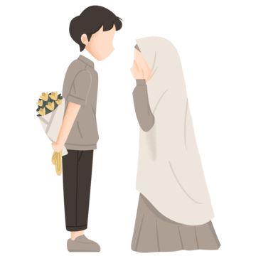 Gambar Kartun Muslimah Couple Romantis 9