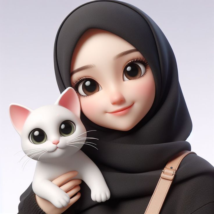 Gambar Kartun Muslimah 3D 12