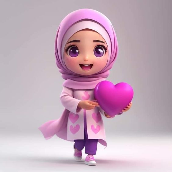 Gambar Kartun Muslimah 3D 13