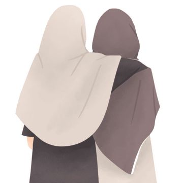 Gambar Kartun Muslimah Sahabat Berdua 1