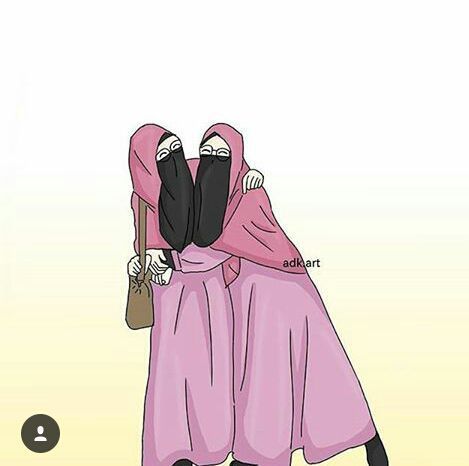 Gambar Kartun Muslimah Sahabat Berdua 6