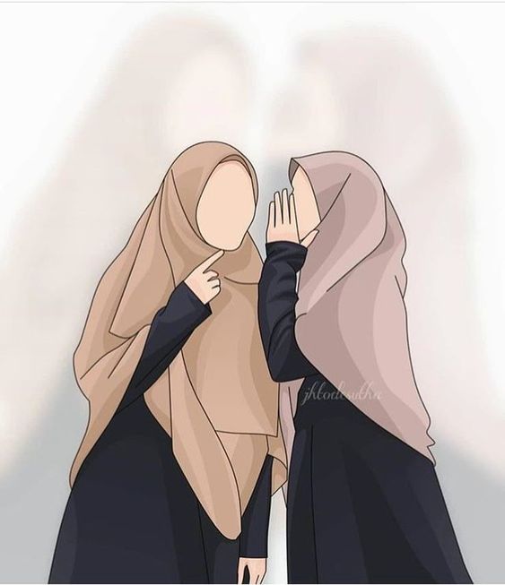 Gambar Kartun Muslimah Sahabat Berdua 8