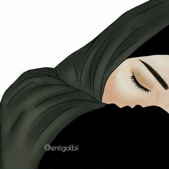Gambar Kartun Muslimah Sedih dan Menangis 6